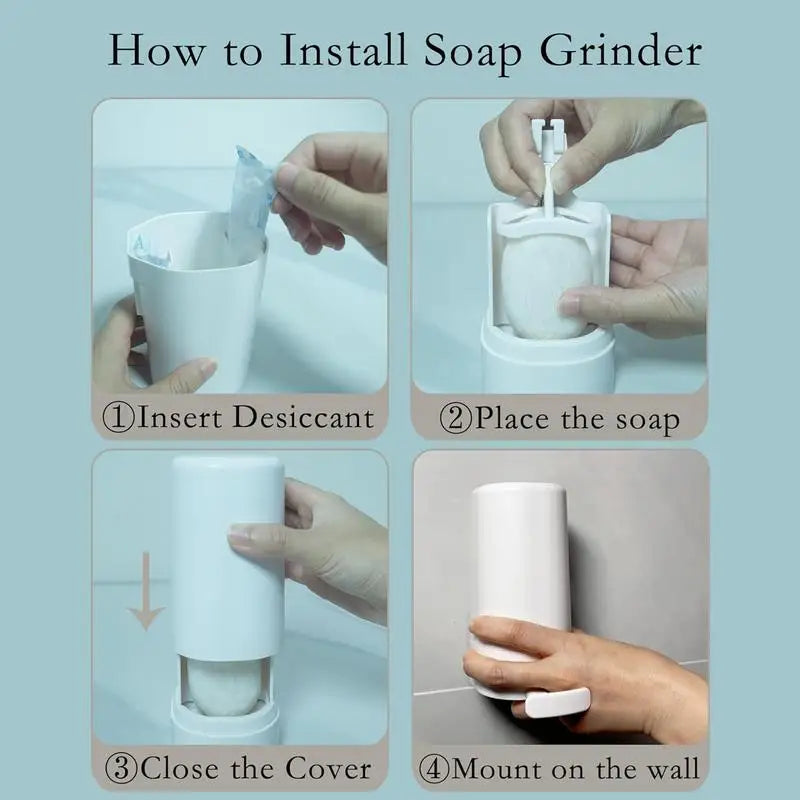 wall-mounted soap grinder